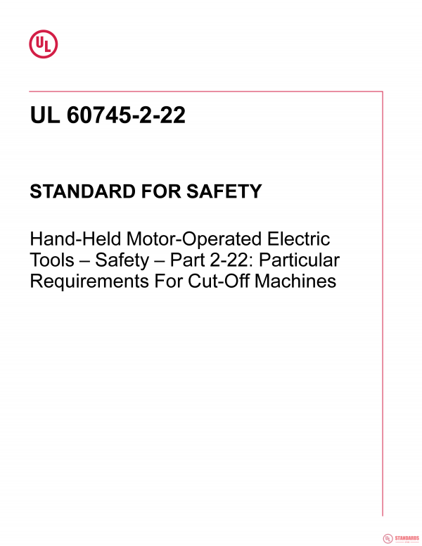 UL 60745-2-22 PDF UL 60745-2-22 PDF